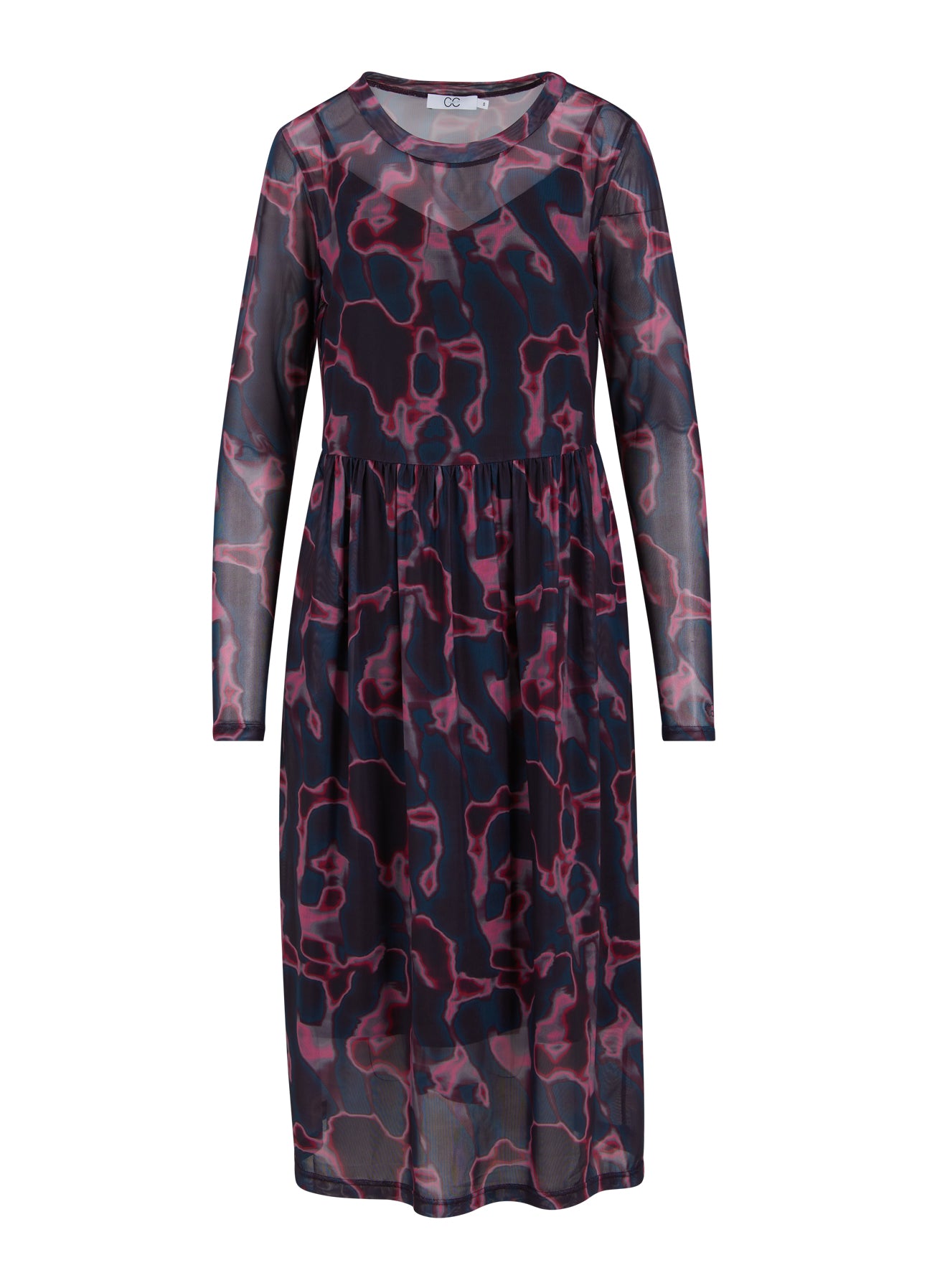 CC Heart CC HEART EVE MESH JURK PRINT Dress Pink wave - 601
