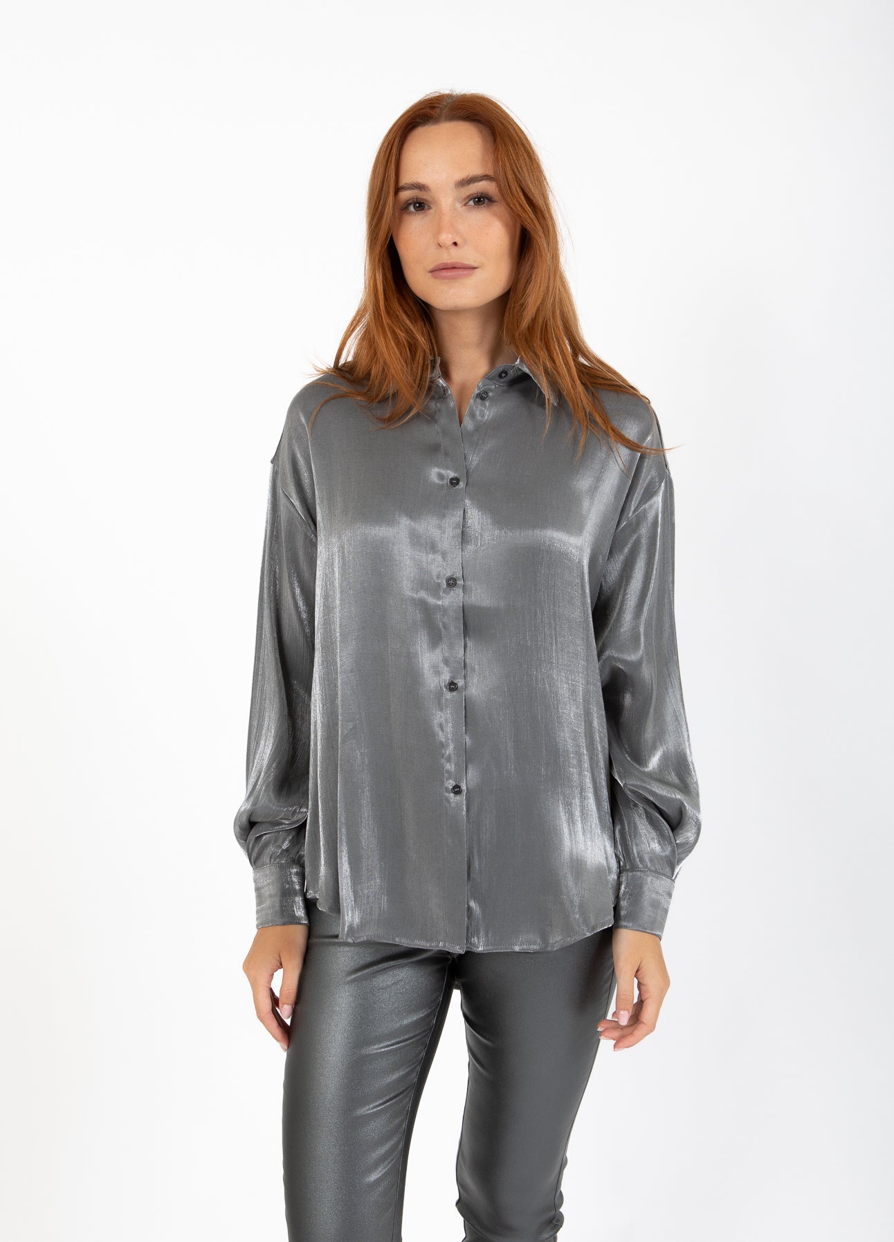 CC Heart CC HEART JOLIE METALLIC SHIRT Shirt/Blouse Dark silver - 169
