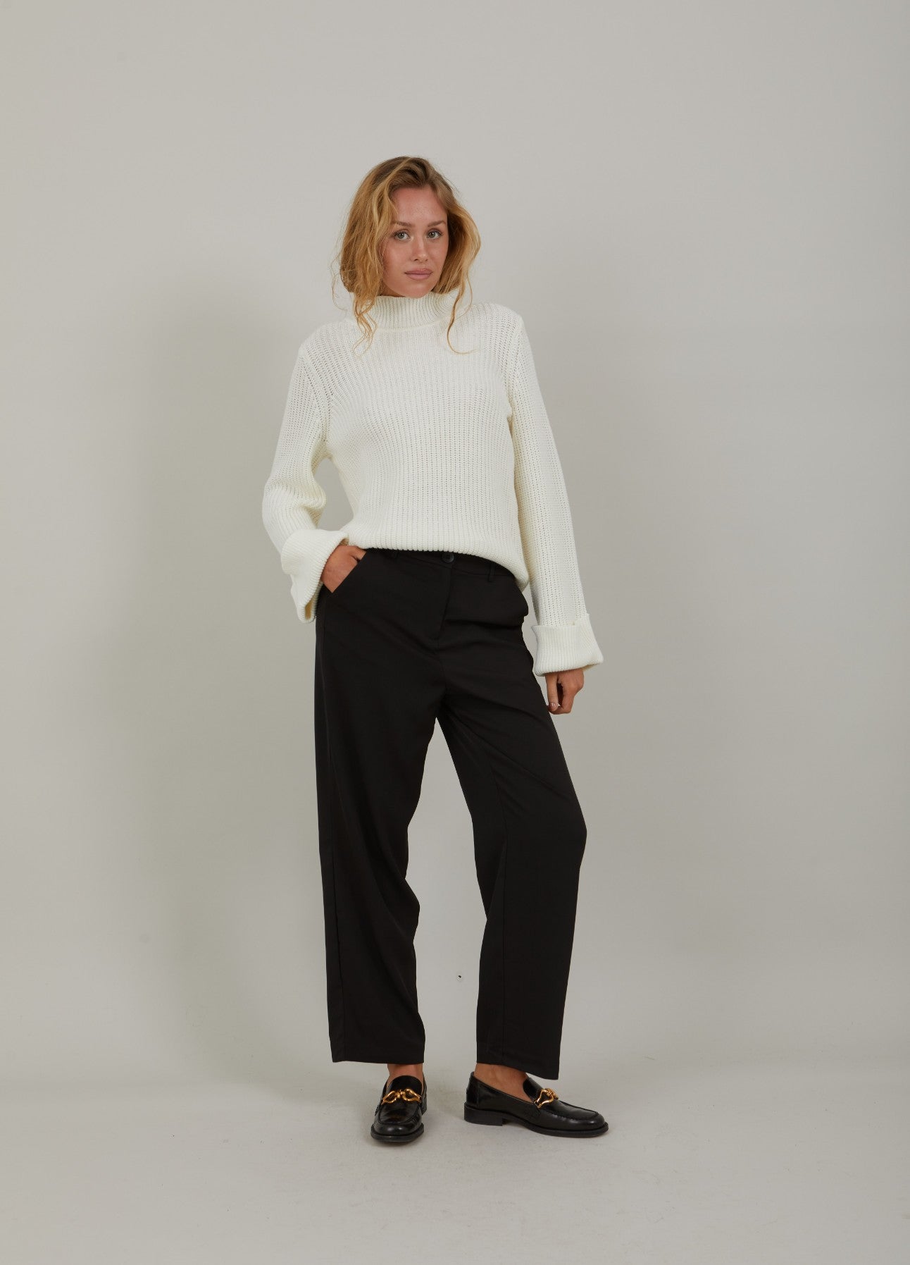 CC Heart CC HEART LANGE LOSSE BROEK Pants Black - 100