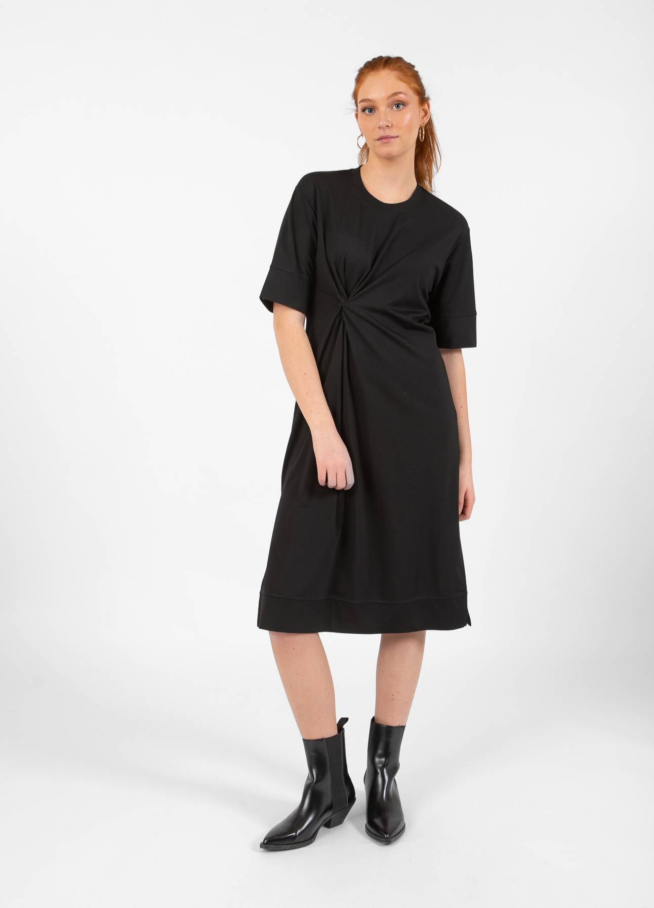 CC Heart CC HEART NOLA DRAPERET JERSEY JURK Dress Black - 100