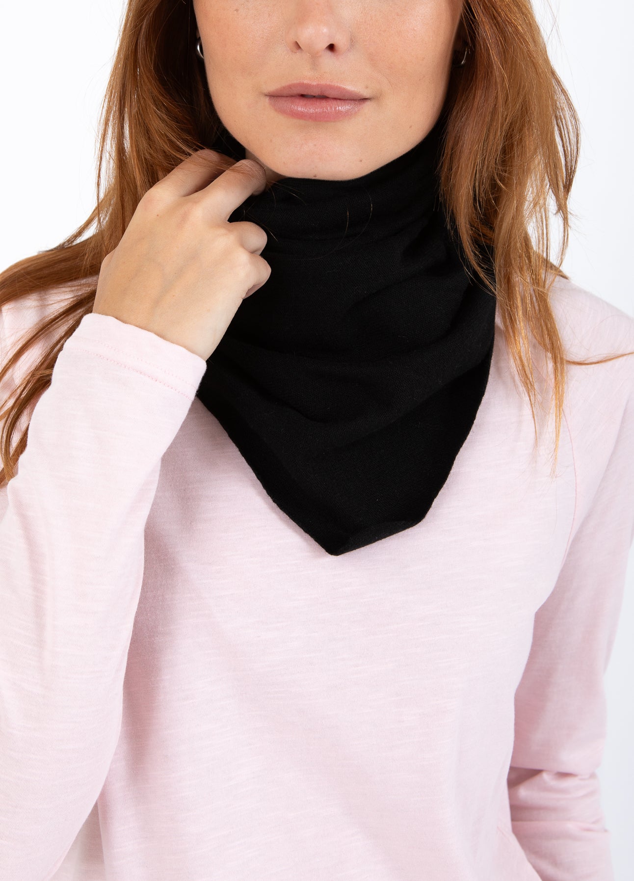 CC Heart CC HEART SOFT DRIEHOEKSCARF Accessories Black - 100