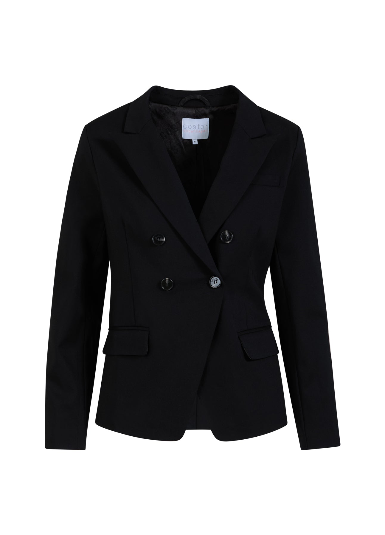 Coster Copenhagen DUBBELDRADIGE BLAZER MET PRAKTISCHE DETAILS Blazer Black - 100