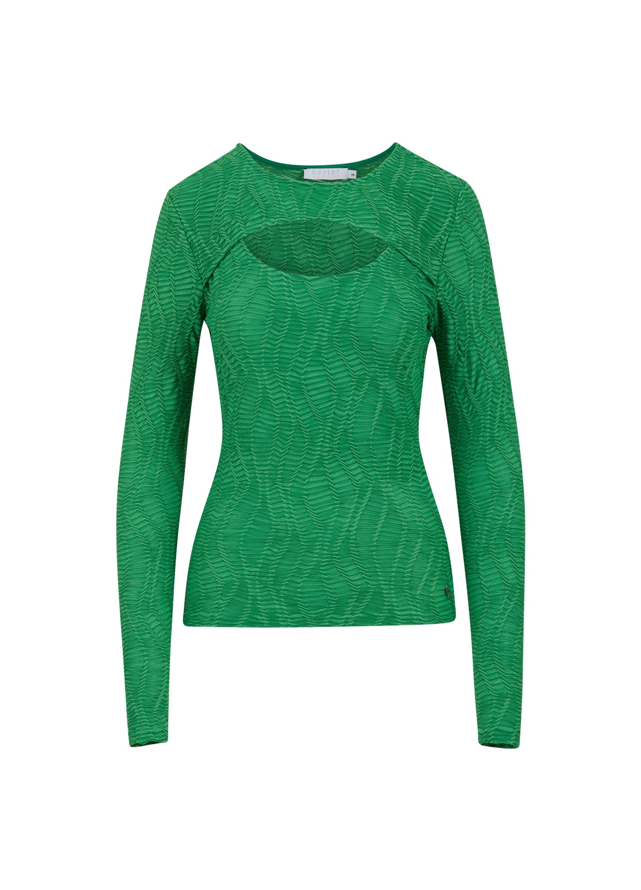 Coster Copenhagen  LONG SLEEVE T-SHIRT WITH STRUCTURE Shirt/Blouse Leaf green - 453
