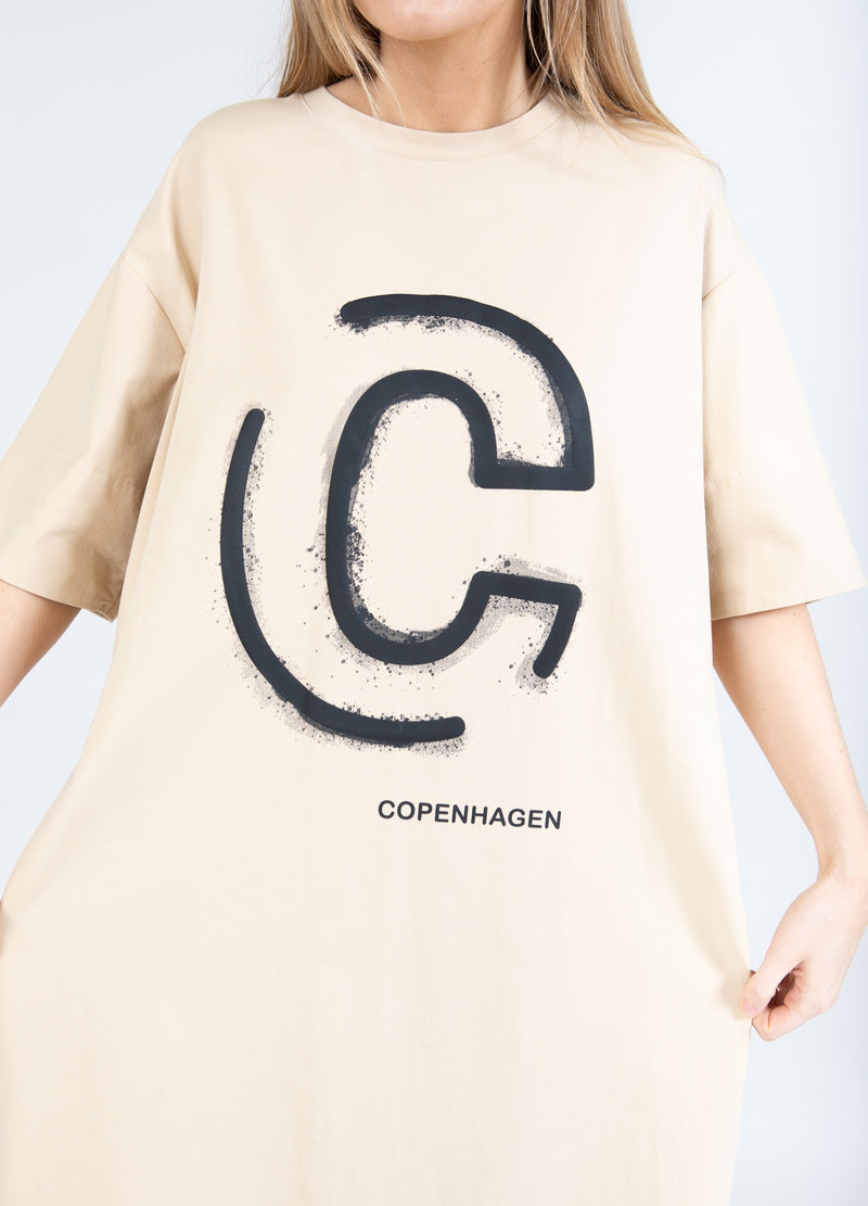 Coster Copenhagen T-SHIRT JURK Dress Vanilla - 348