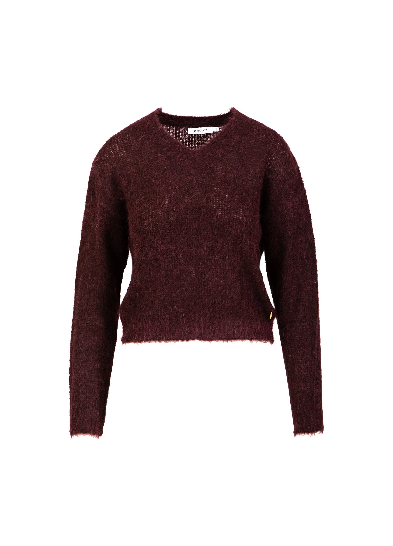 Coster Copenhagen V-HALS GEBREID IN ALPACA Knitwear Bordeaux - 653
