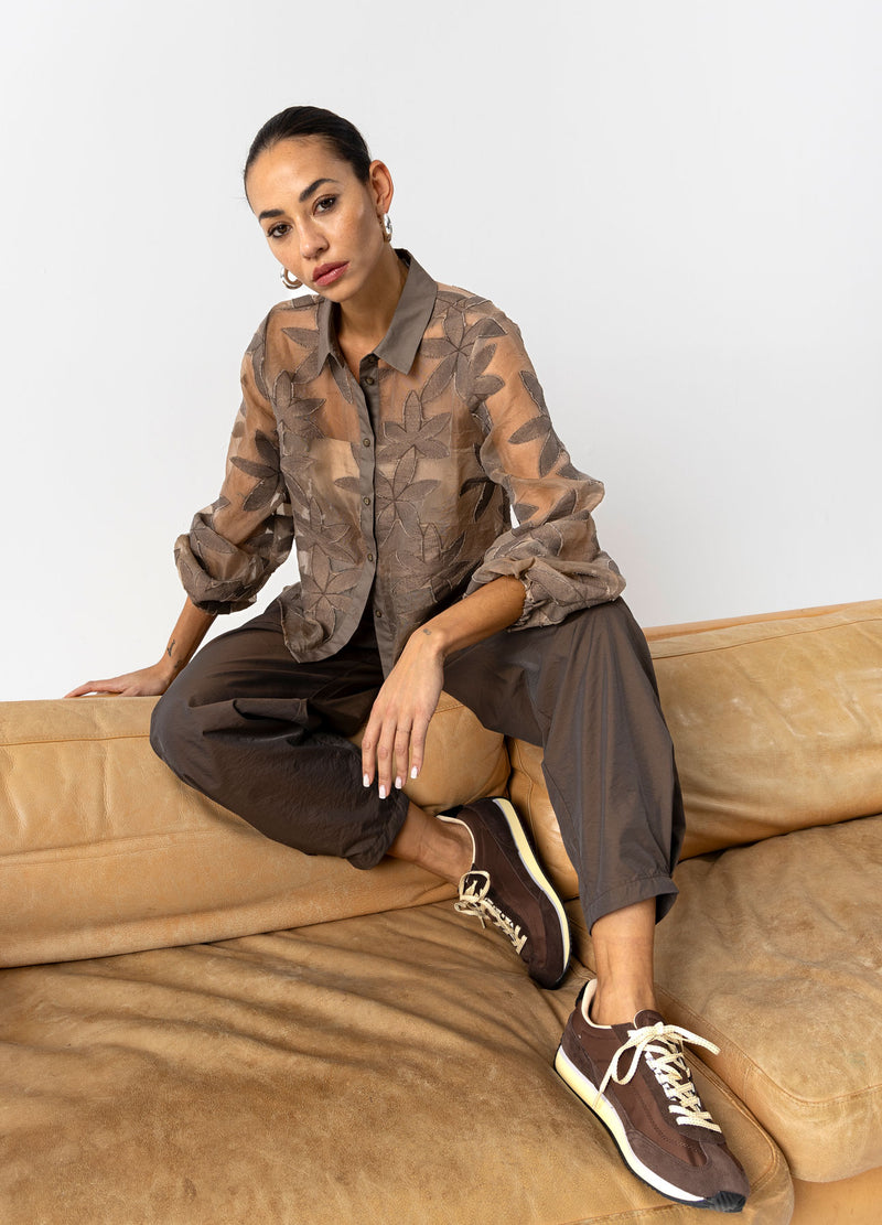 Coster Copenhagen BLOEMSTRUCTUUR BLOES Shirt/Blouse Taupe sand - 393