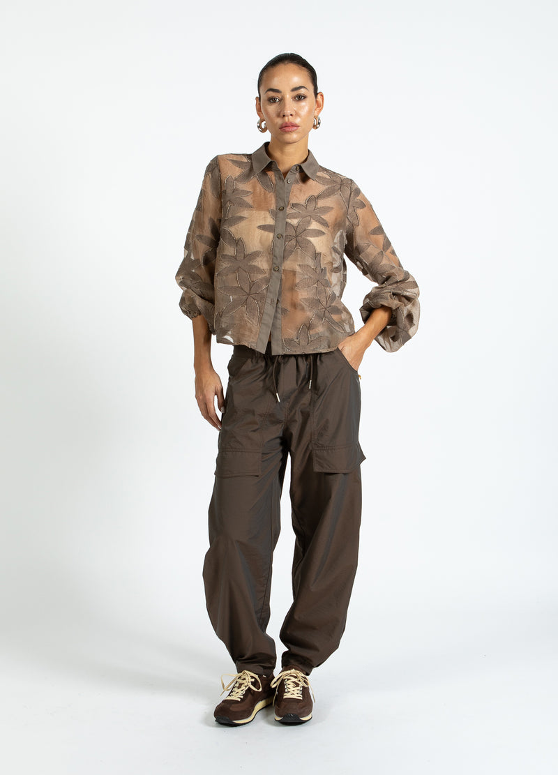 Coster Copenhagen BLOEMSTRUCTUUR BLOES Shirt/Blouse Taupe sand - 393