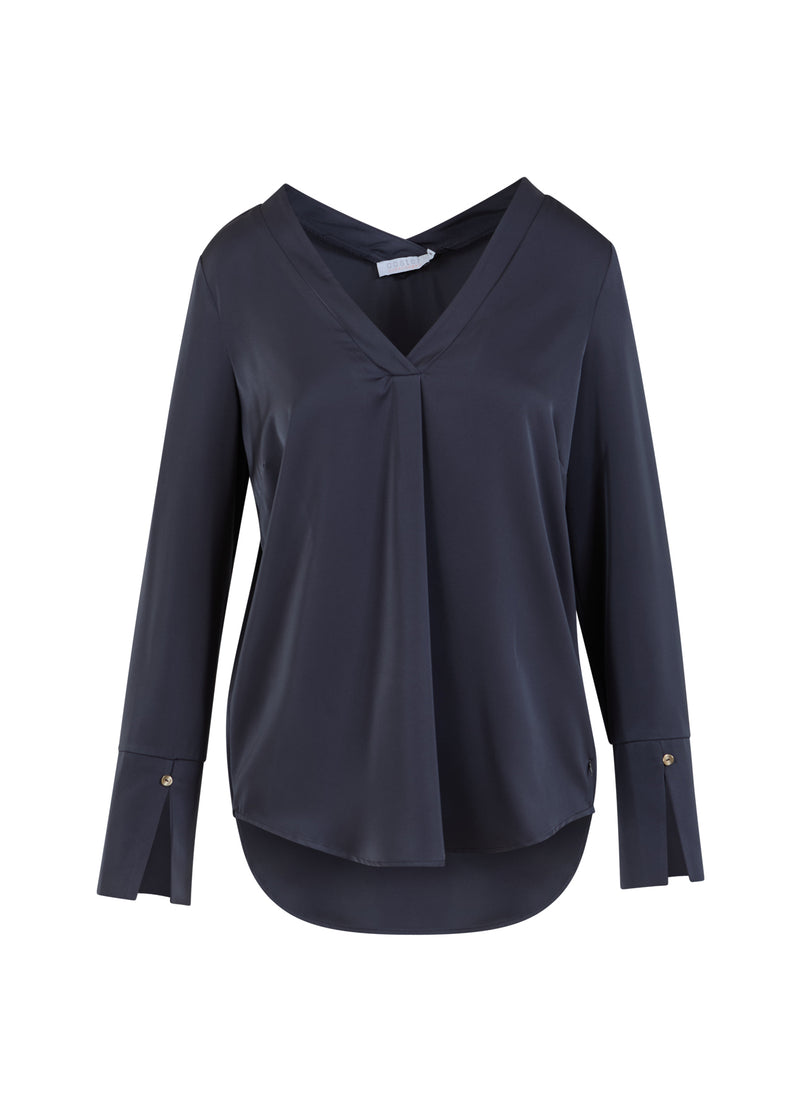 Coster Copenhagen BLOES MET V-HALS Shirt/Blouse Dark grey - 158