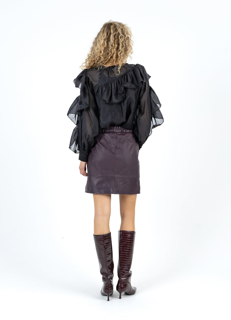Coster Copenhagen BLOES MET VOLANTEN Shirt/Blouse Black - 100