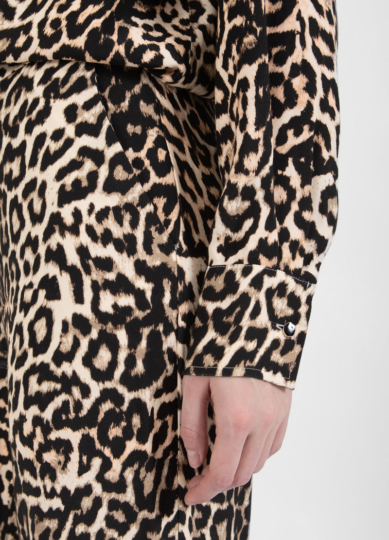 Coster Copenhagen BLOUSE IN LEOPARD PRINT Shirt/Blouse Leo print - 919