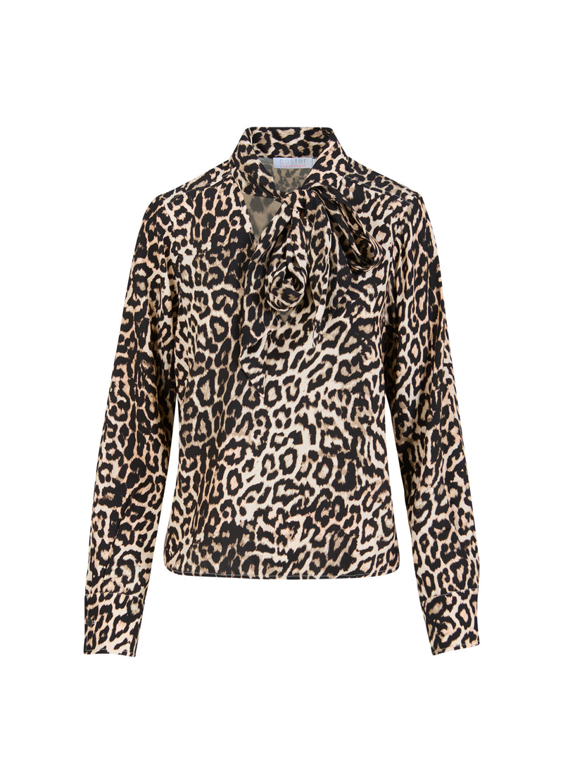 Coster Copenhagen BLOUSE IN LEOPARD PRINT Shirt/Blouse Leo print - 919