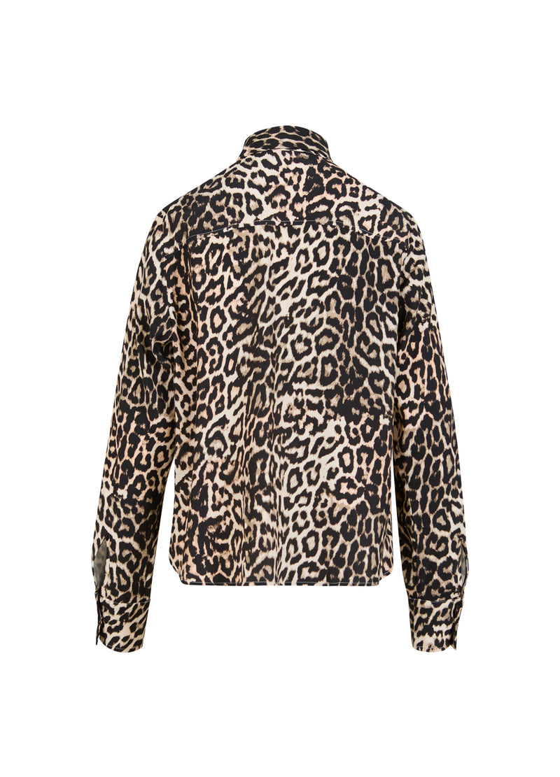 Coster Copenhagen BLOUSE IN LEOPARD PRINT Shirt/Blouse Leo print - 919