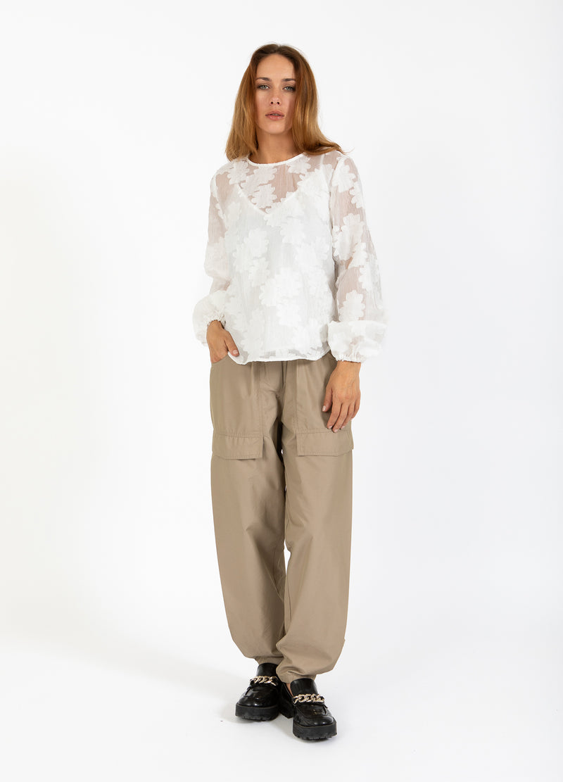 Coster Copenhagen BLOUSE MET BALLONMOUWEN Shirt/Blouse White - 200