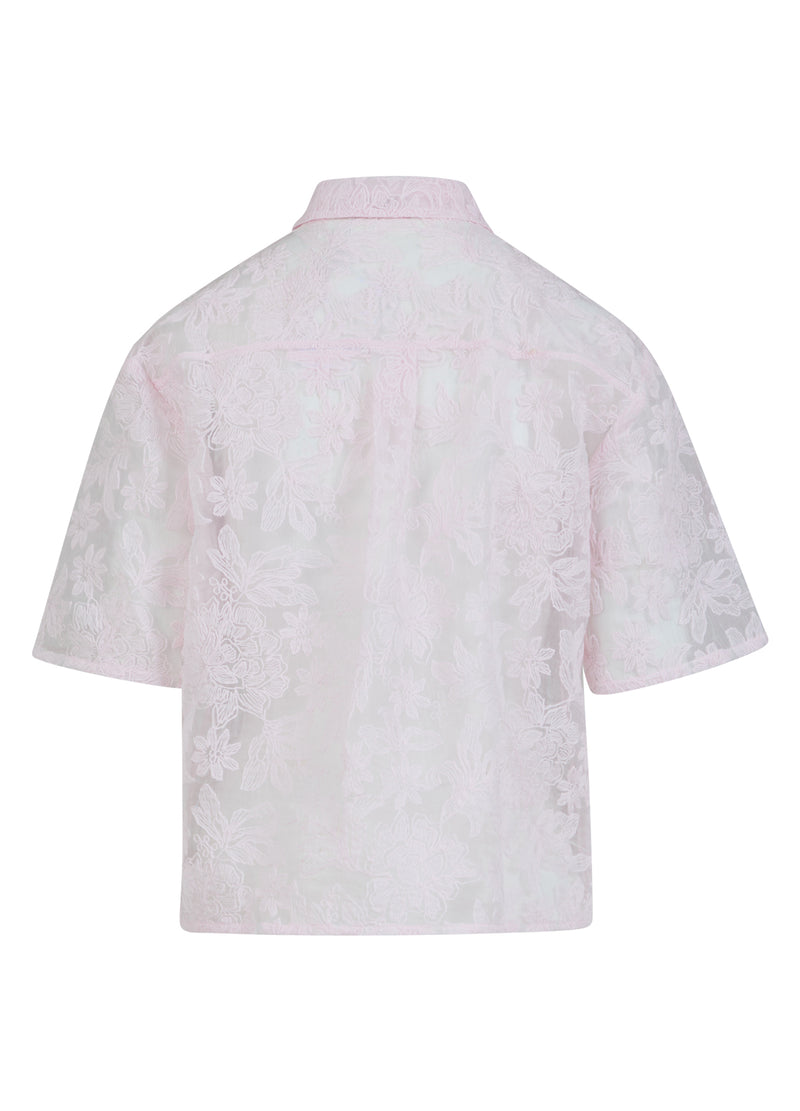 Coster Copenhagen BLOUSE MET KANT Shirt/Blouse Powder rose - 686