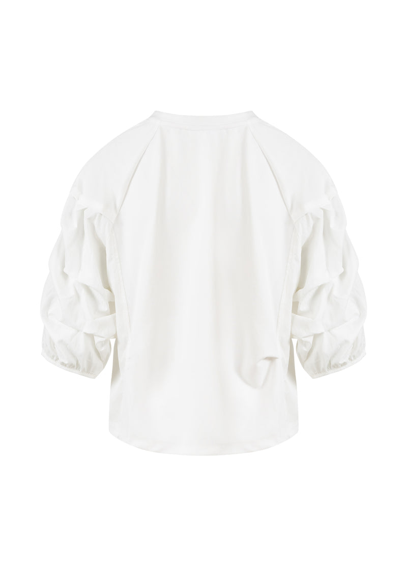 Coster Copenhagen BLOUSE MET POFMOUWEN Shirt/Blouse Off-white - 202