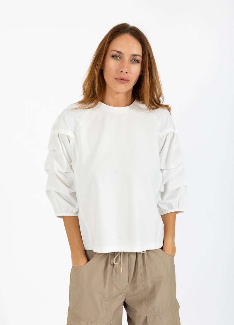 Coster Copenhagen BLOUSE MET POFMOUWEN Shirt/Blouse Off-white - 202