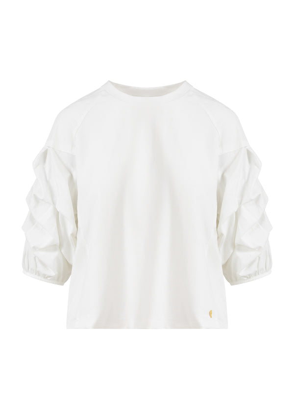 Coster Copenhagen BLOUSE MET POFMOUWEN Shirt/Blouse Off-white - 202