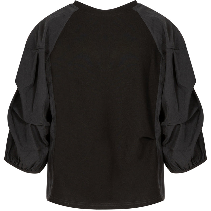 Coster Copenhagen BLOUSE MET POFMOUWEN Shirt/Blouse Black - 100