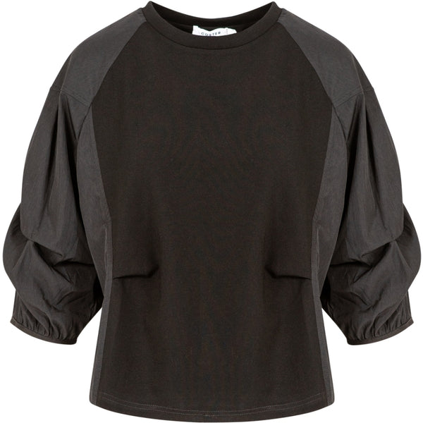 Coster Copenhagen BLOUSE MET POFMOUWEN Shirt/Blouse Black - 100