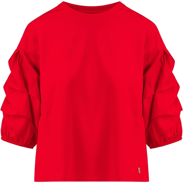 Coster Copenhagen BLOUSE MET POFMOUWEN Shirt/Blouse Red - 600