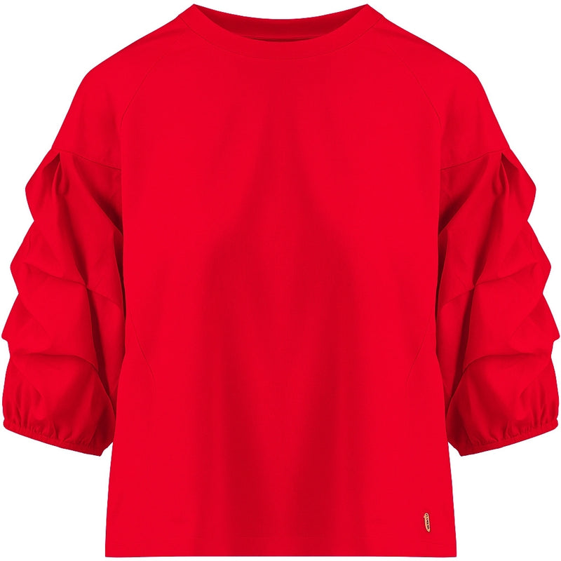 Coster Copenhagen BLOUSE MET POFMOUWEN Shirt/Blouse Red - 600