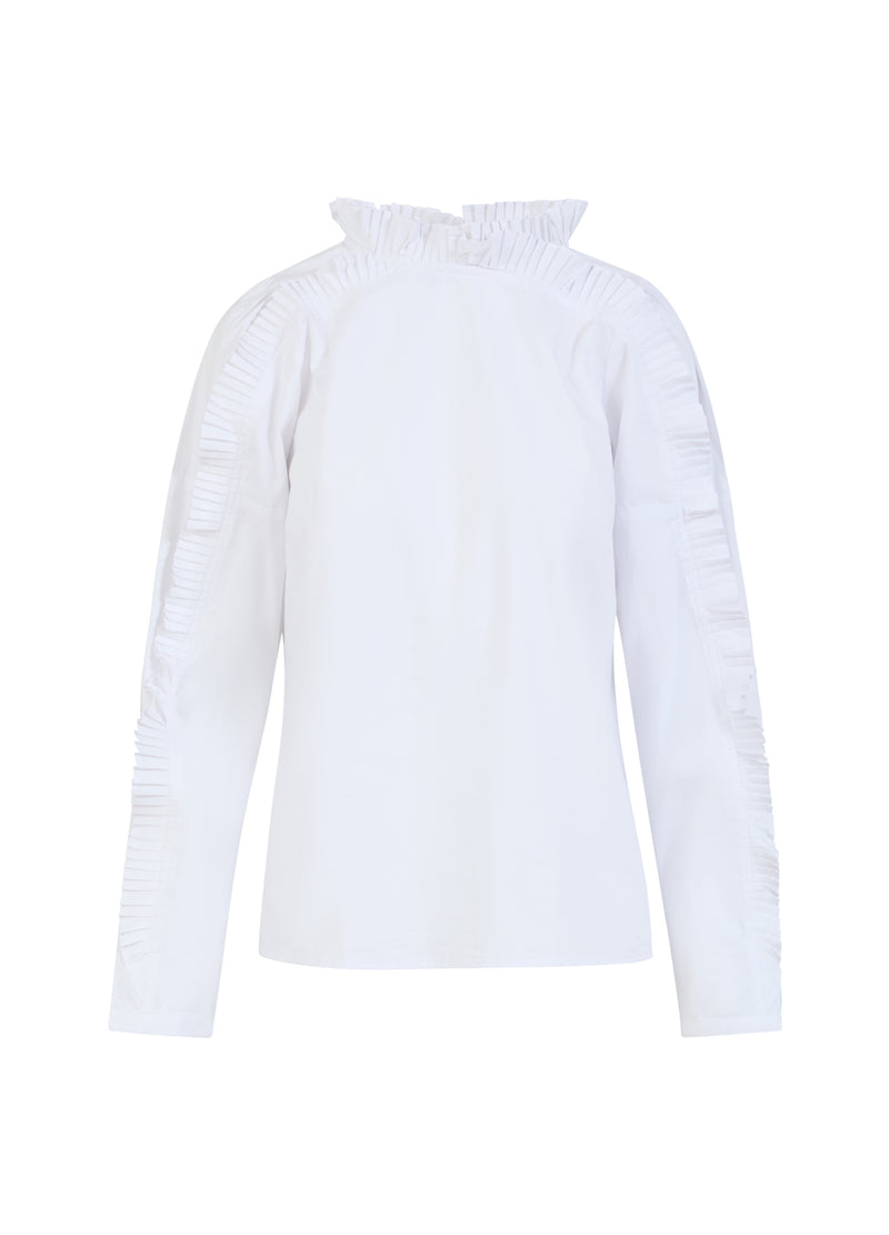 Coster Copenhagen BLOUSE MET RUCHES Shirt/Blouse White - 200