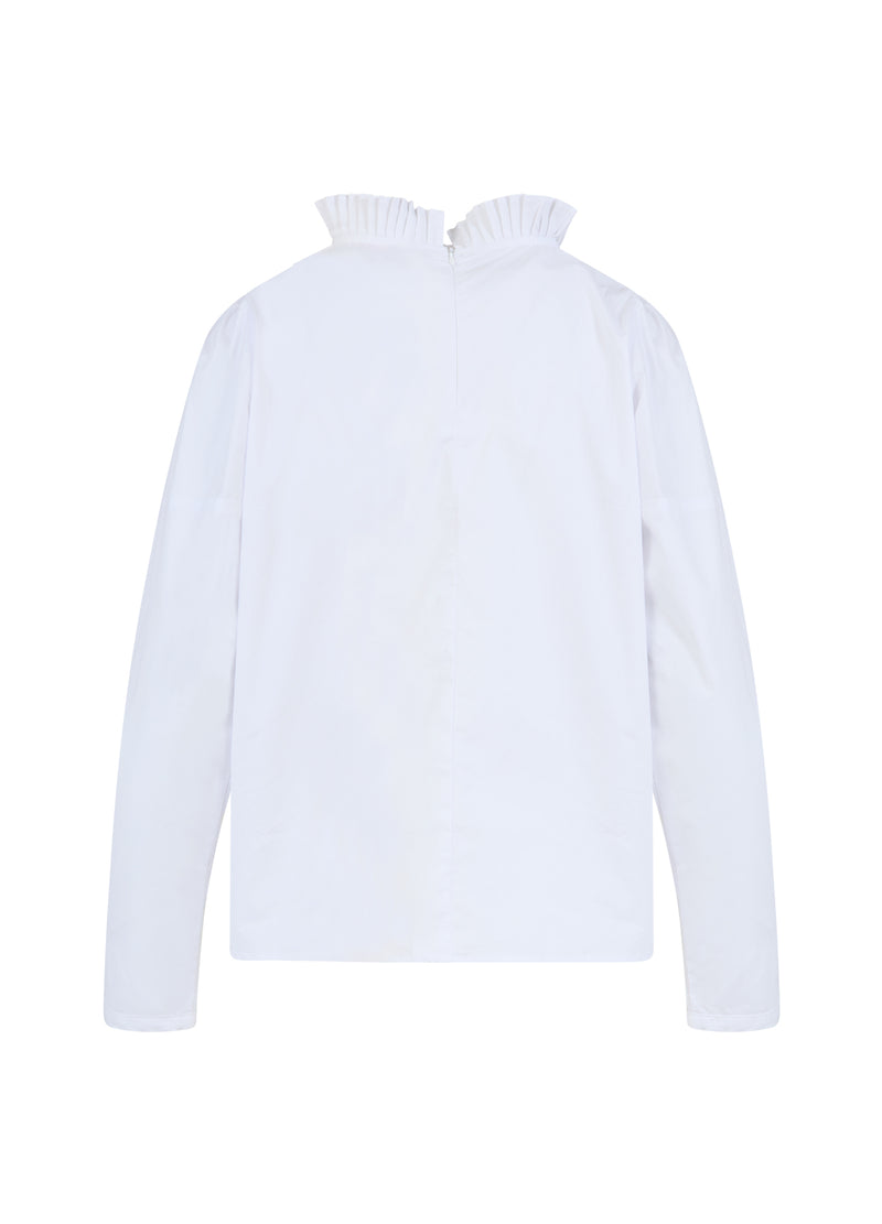 Coster Copenhagen BLOUSE MET RUCHES Shirt/Blouse White - 200