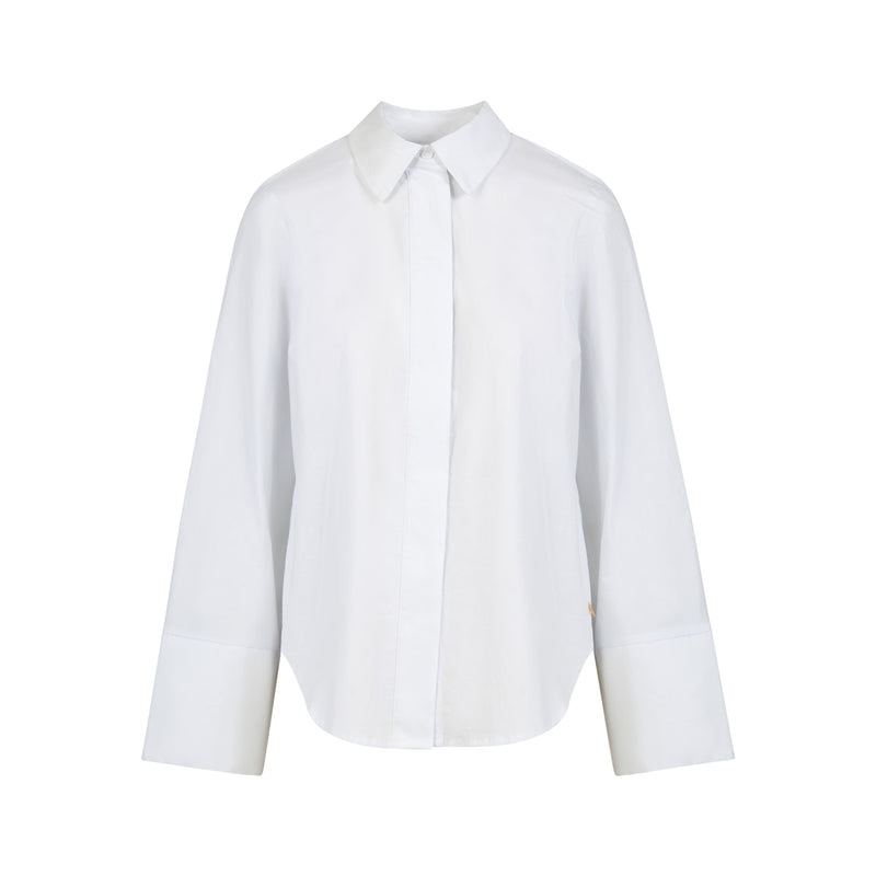 Coster Copenhagen BLOUSE MET RUGPLOOIEN Shirt/Blouse