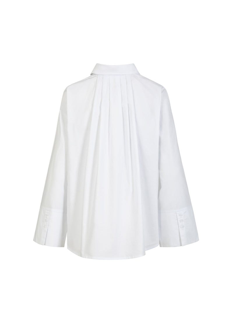 Coster Copenhagen BLOUSE MET RUGPLOOIEN Shirt/Blouse White - 200