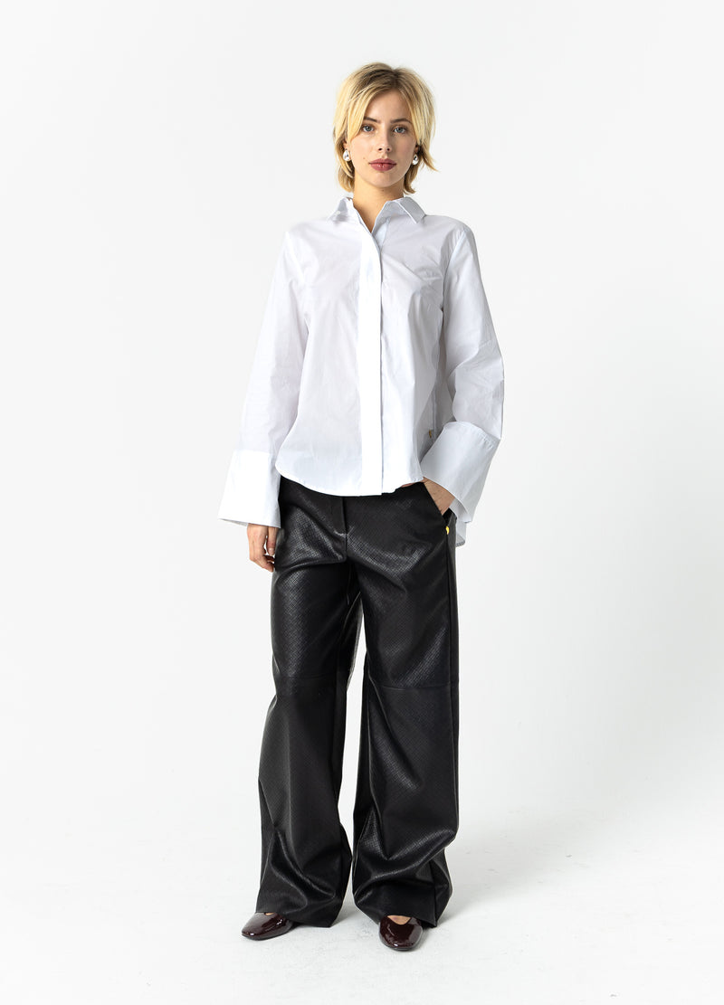 Coster Copenhagen BLOUSE MET RUGPLOOIEN Shirt/Blouse White - 200