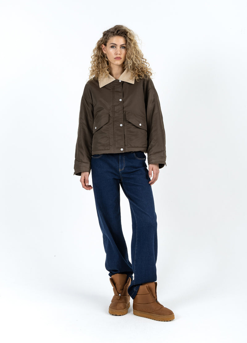 Coster Copenhagen BOMBERJACK MET BONTHALS Outerwear Brown - 358