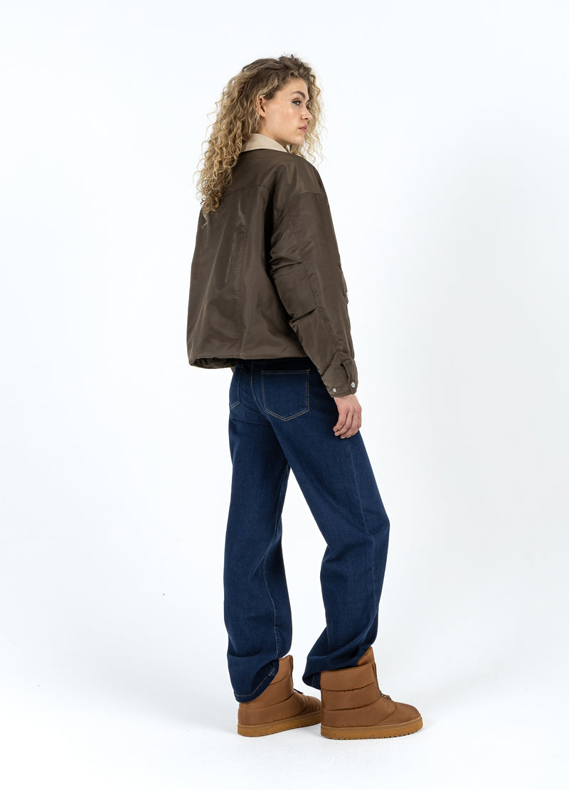 Coster Copenhagen BOMBERJACK MET BONTHALS Outerwear Brown - 358