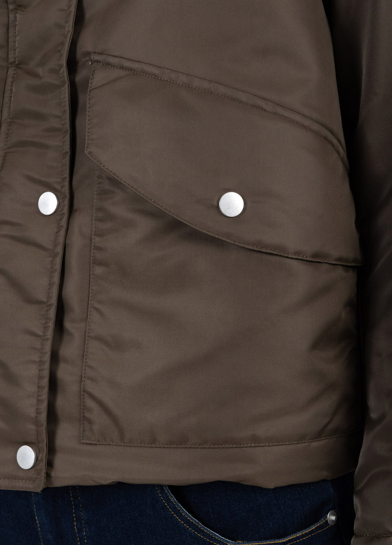 Coster Copenhagen BOMBERJACK MET BONTHALS Outerwear Brown - 358