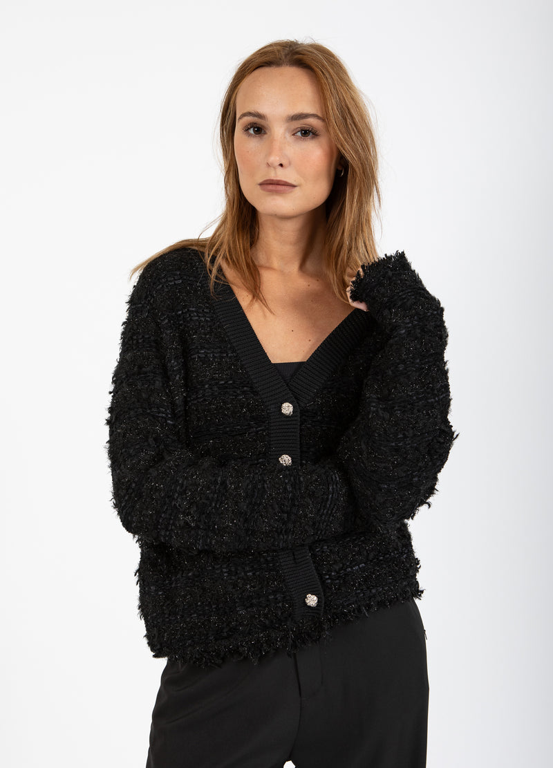 Coster Copenhagen BOUCLE TRICOT VEST Knitwear Black - 100