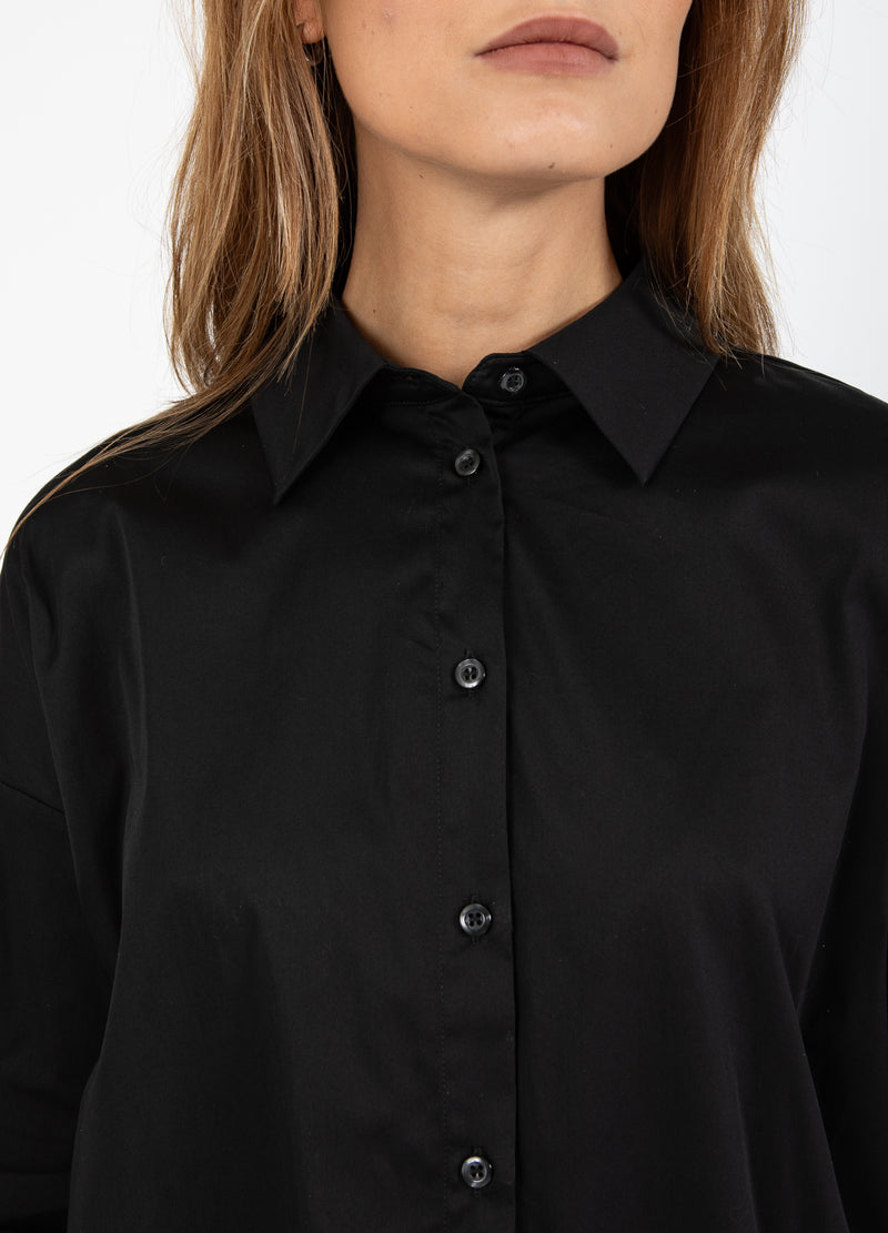 Coster Copenhagen BOXIGE KLASSIEKE BLOUSE Shirt/Blouse Black - 100