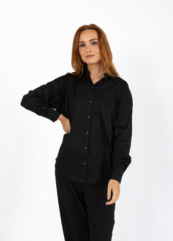 Coster Copenhagen BOXIGE KLASSIEKE BLOUSE Shirt/Blouse Black - 100