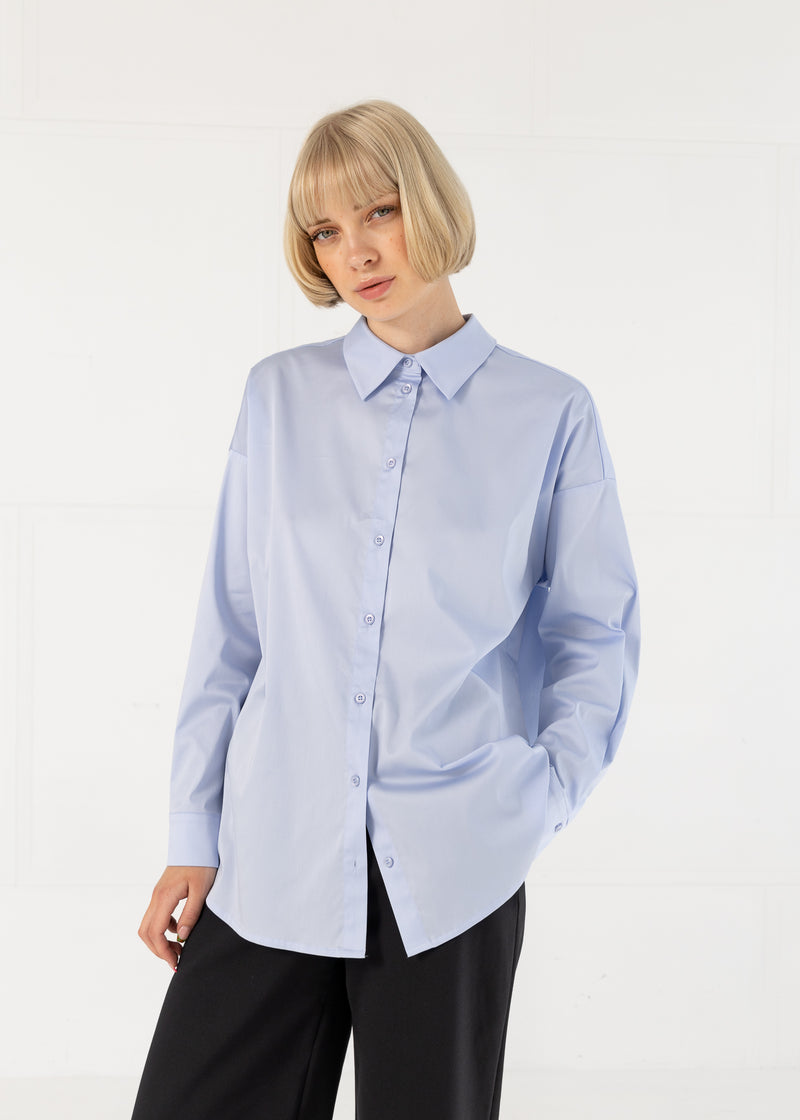 Coster Copenhagen BOXIGE KLASSIEKE BLOUSE Shirt/Blouse Oxford blue - 508