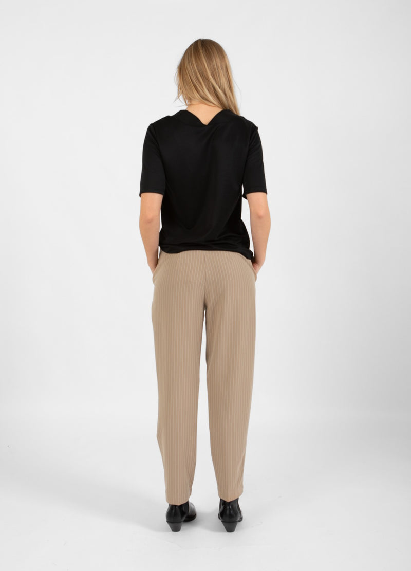 Coster Copenhagen BROEK - STELLA FIT Pants Sand white stripe - 993