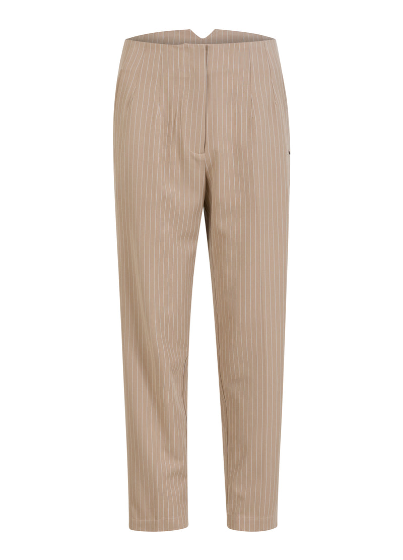 Coster Copenhagen BROEK - STELLA FIT Pants Sand white stripe - 993