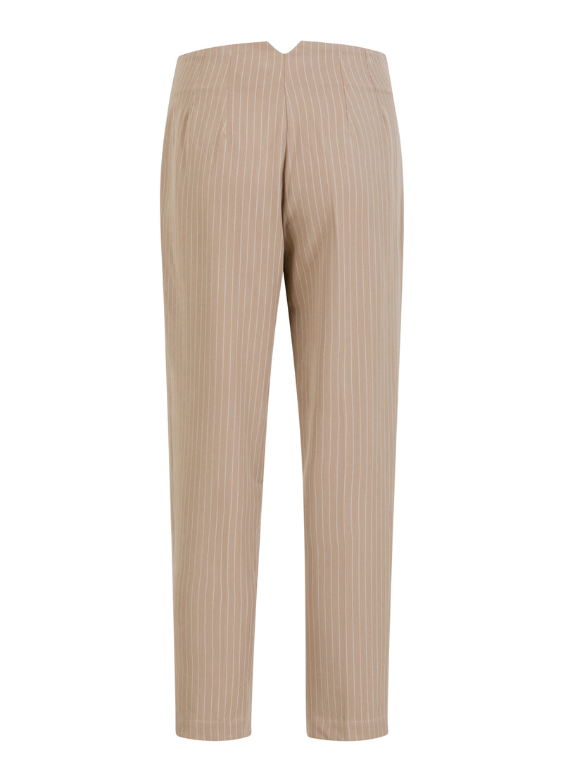 Coster Copenhagen BROEK - STELLA FIT Pants Sand white stripe - 993