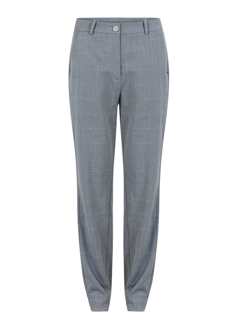 Coster Copenhagen BROEK - STELLA PASVORM Pants Light grey check - 160