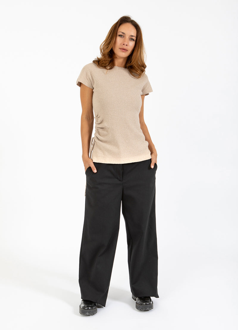 Coster Copenhagen BROEK MET WIJDE PIJPEN - PETRA-PASVORM Pants Black - 100