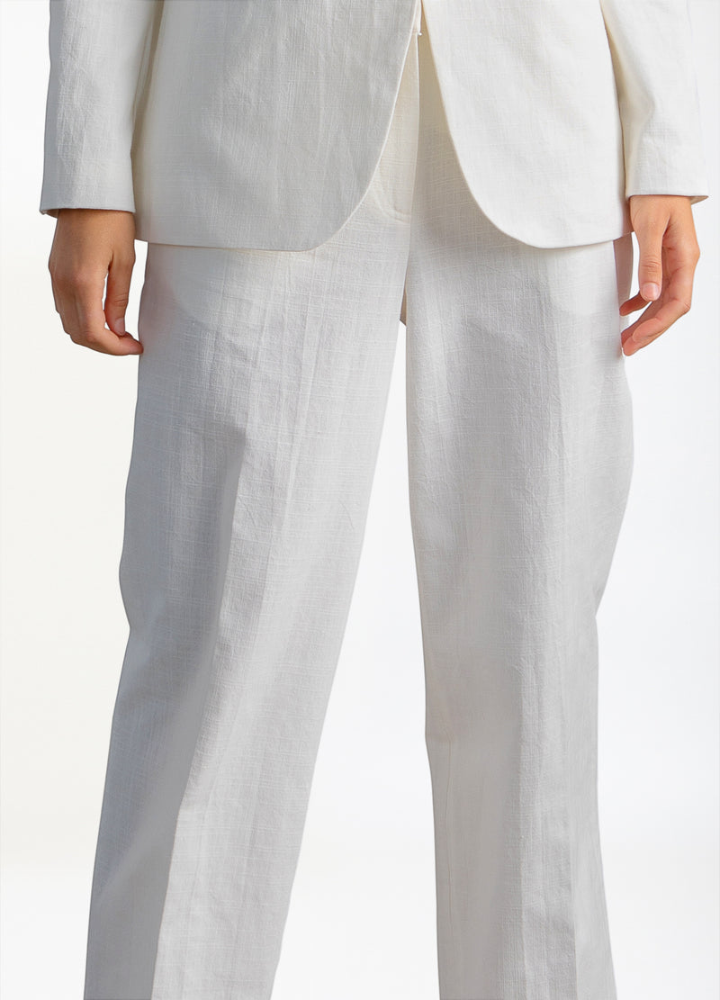 Coster Copenhagen BROEK MET WIJDE PIJPEN - PETRA PASVORM Pants White - 200