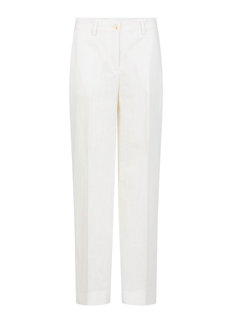 Coster Copenhagen BROEK MET WIJDE PIJPEN - PETRA PASVORM Pants White - 200