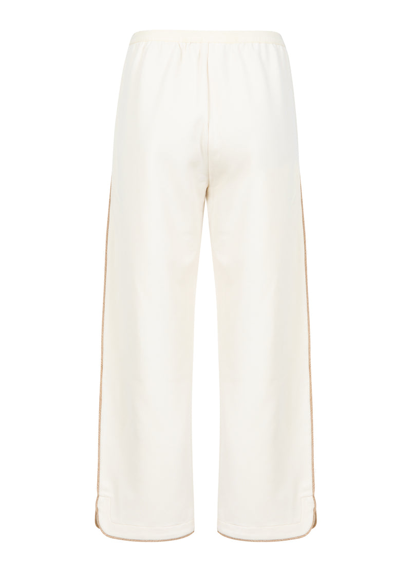Coster Copenhagen BROEK MET WIJDE PIJPEN - SILLE PASVORM Pants Off White - 202