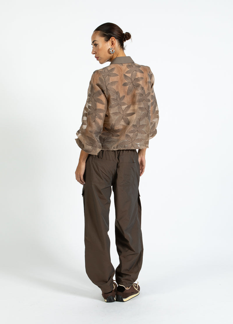 Coster Copenhagen CARGO BROEK - SILLE FIT Pants Warm brown - 367