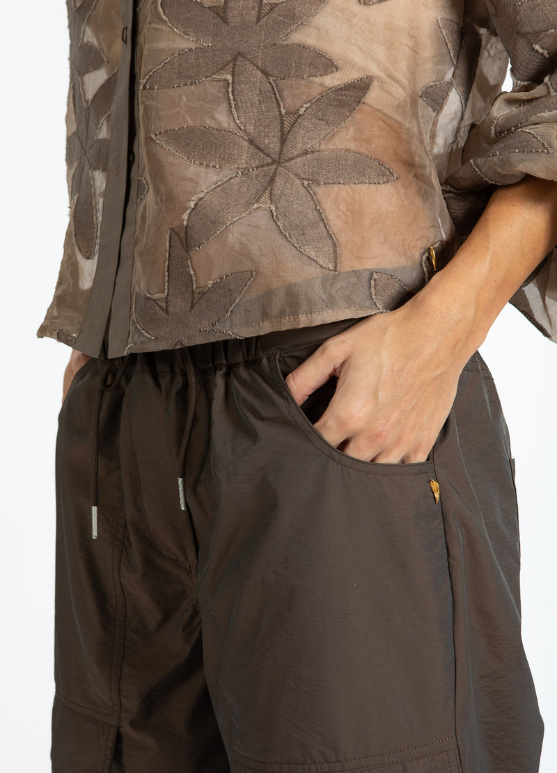 Coster Copenhagen CARGO BROEK - SILLE FIT Pants Warm brown - 367