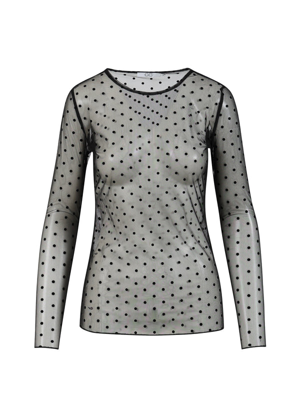 CC Heart CC HART EVE MESH O-HALS Shirt/Blouse Black dot - 101