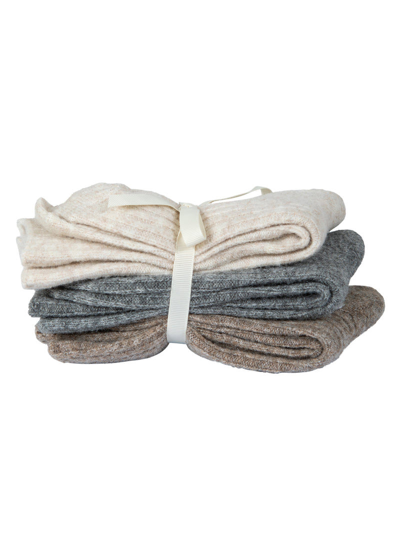 CC Heart CC HART GEZELLIGE WOLLEN SOKKEN Accessories Hazel melange/grey melange/off white melange - 399