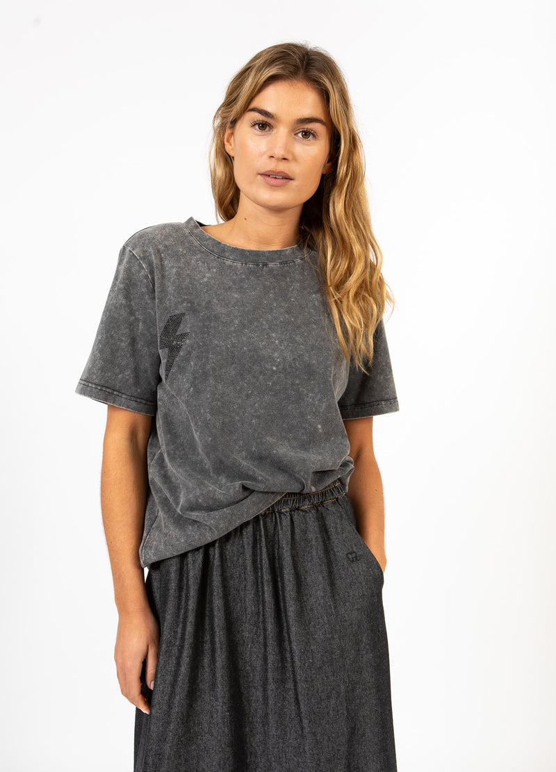 CC Heart CC HART LIGHTNING TEE - MID SLEEVE T-Shirt Washed grey - 180